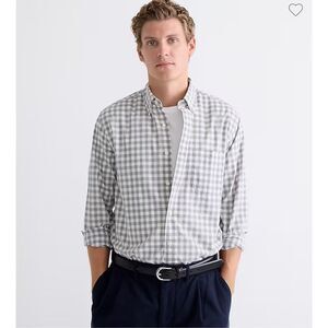 J. Crew Slim Untucked Secret Wash Organic Cotton Poplin Shirt